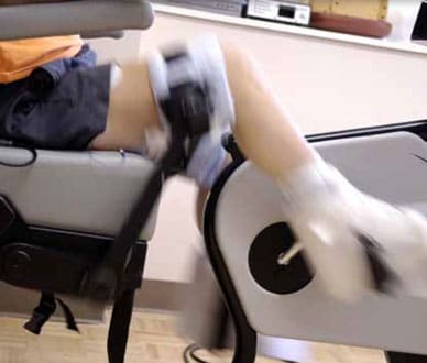 Image of physical therapy for knee pain